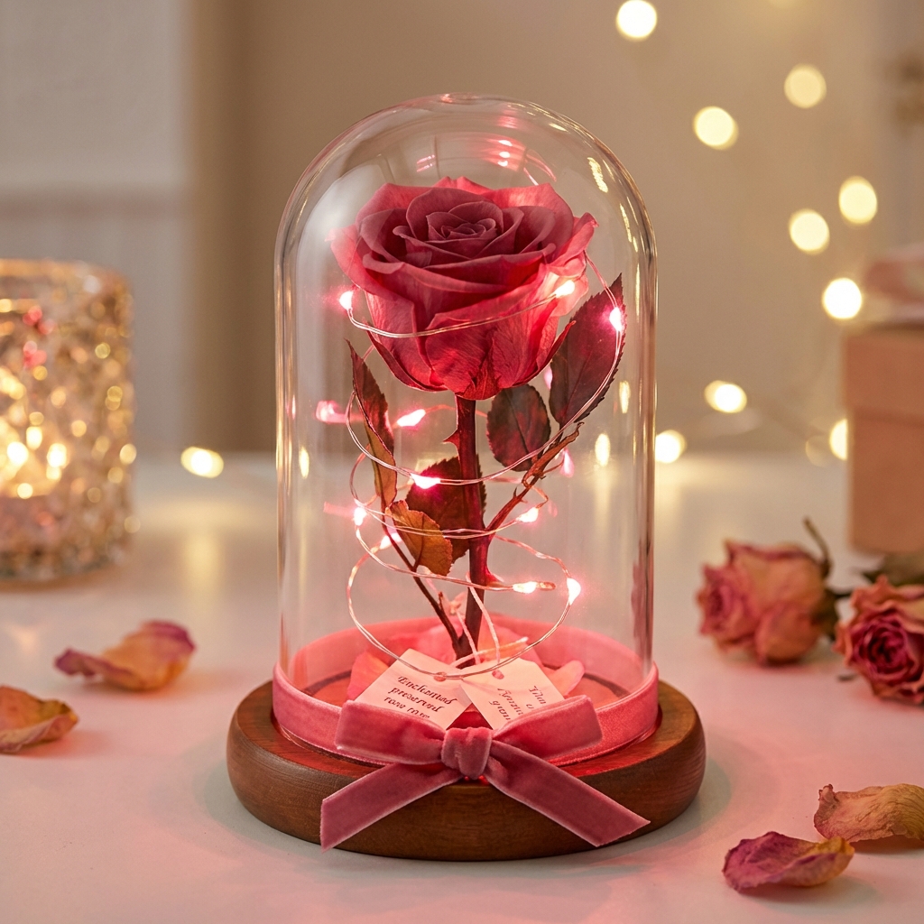 وردة مضيئة في قبة